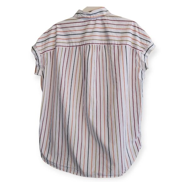 Madewell Central Oversized Sadie Stripe Shirt Small - Picture 6 of 12